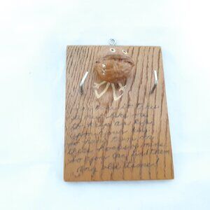 Vintage Nut Key Holder Novelty Funny Sign Key Hook